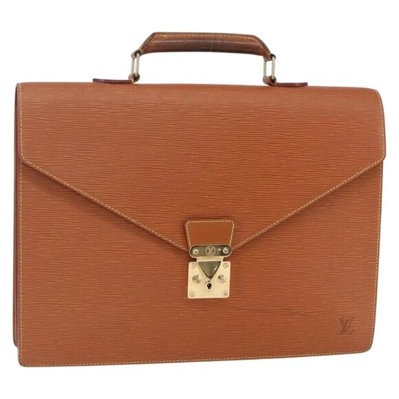 Louis Vuitton Handbags - LOUIS VUITTON Epi Serviette Conseiller Zipangu Gold M54428 LV Auth 151087